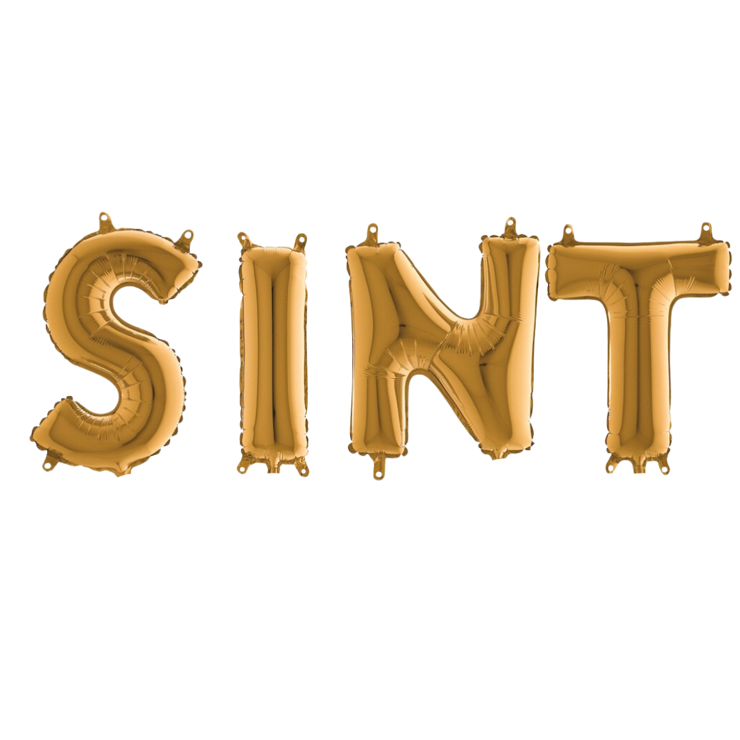 Ballonletters "sint"