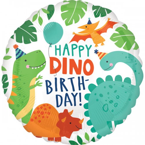 Folieballon happy dino birthday