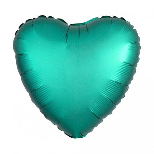 Folieballon hart jade satin