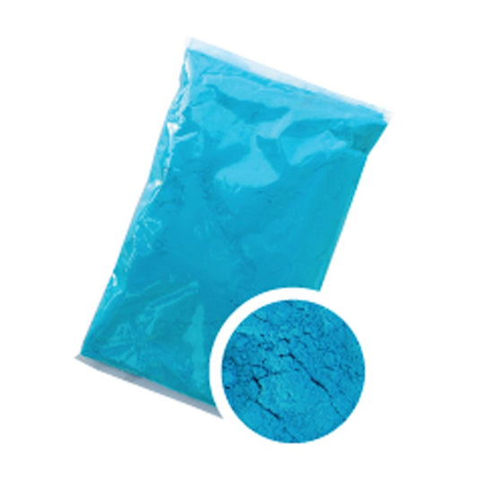 Blauwe holi powder