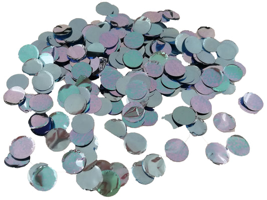 Lichtblauwe metallic confetti